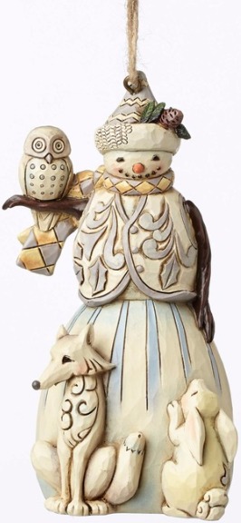 Jim Shore 4051541 White Woodland Snow Ornament $0.00