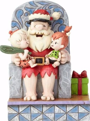 Jim Shore Hanna Barbera 4058332 Santa Fred with Pebbles $55.99