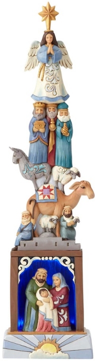 Jim Shore 4060309 Lighted Stacked Nativity $75.99