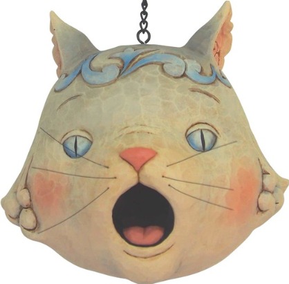 Jim Shore 6001602 White Cat Birdhouse $35.99