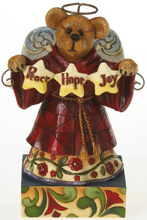 Boyds Bears by Jim Shore 4015155 Holiday Angel Bear Figurine Stone Resin $0.00