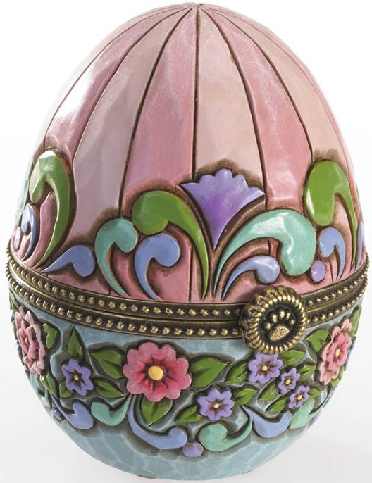 Boyds Bears by Jim Shore 4021400 Easter Egg Hinged Box Stone Resin $0.00