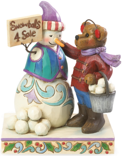 Boyds Bears by Jim Shore 4041909 Bear With Snowman Sellin $0.00