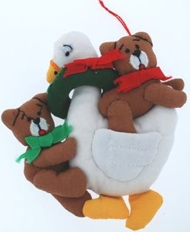 Kubla 1085 Bear with Duck Set of 6 $24.99