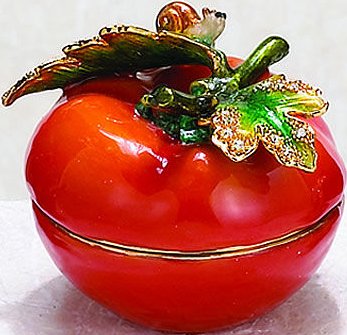 Kubla 23-3466 Tomato Jeweled Box $32.99