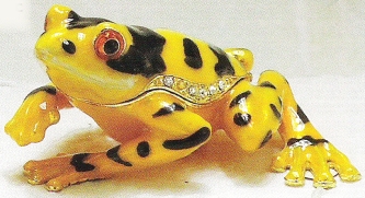 Kubla 3636 Frog Jeweled Box Possibly Retired $25.99