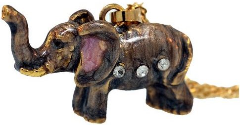 Kubla 3859EN Elephant Box & Necklace $47.99