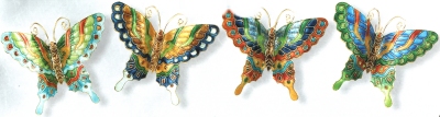 Kubla 4396P Wired Butterfly Set Of 4 Pick Enamel $28.99