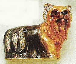 Kubla 4548 Yorkie Yorkshire Terrier Brooches - set of 2 Bejeweled $30.99