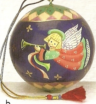 Kubla 5081 Angel Set Of 2 Kashmir Lacquer Paper Mache $11.99