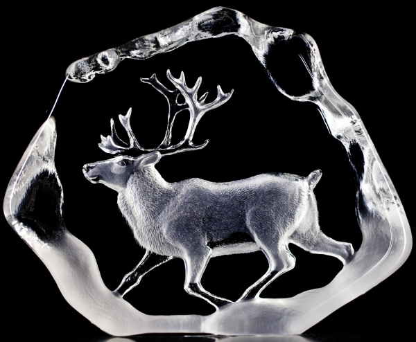 Mats Jonasson Crystal 33399 Reindeer $275.00