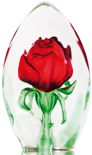 Mats Jonasson Crystal 33837 Rose Red small $150.00