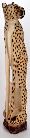 Jacaranda JSCH24 Cheetah Statue Wood Zimbabwe $78.99
