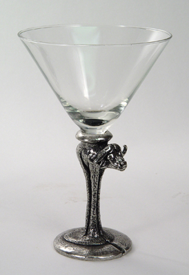 Makoulpa NMG005 Martini Glass Pewter and Glass $0.00