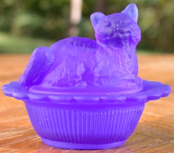 Mosser Glass 235CobaltStn Cobalt Blue Satin Cobalt Blue Frosted Glass United States $15.99