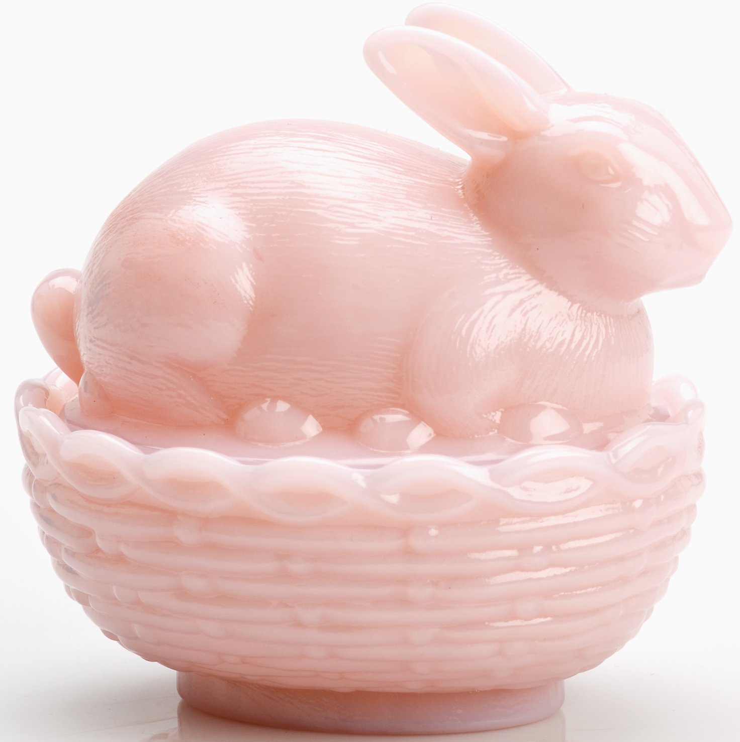 Mosser Glass 412BCrownTus can Crown Tuscan Opaque Pink Milk Glass United States $18.99