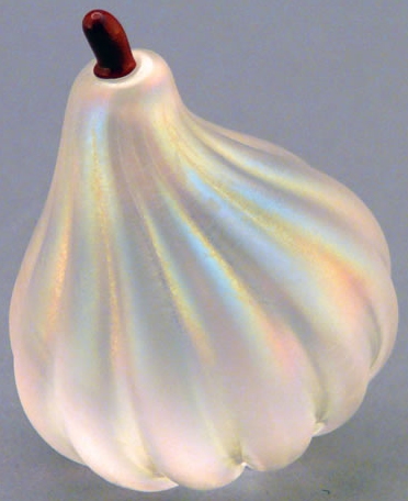 Orient and Flume 1431CF Fig Clear Frost Figurine Hand Blown Glass Made in the USA $70.00