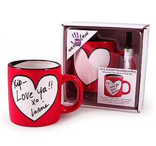 Our Name is Mud 15412 Diy Heart Mug Ceramic $0.00