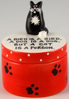 Our Name is Mud 16518 Cat Is A Person Ceramic $0.00