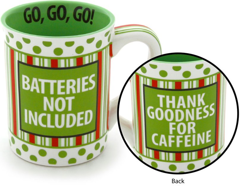 Our Name is Mud 4034973 Batteries Not Included 16 Oz Mug Stoneware $0.00