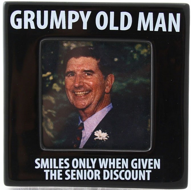 Our Name is Mud 4036938 Grumpy Old Man Photo Frame Stoneware $0.00