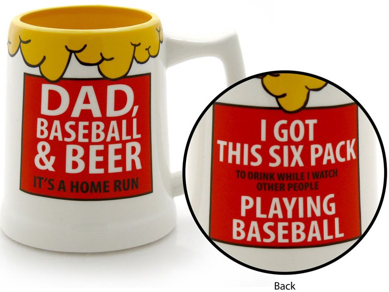 Our Name is Mud 4038334 Baseball and Beer Stein $0.00