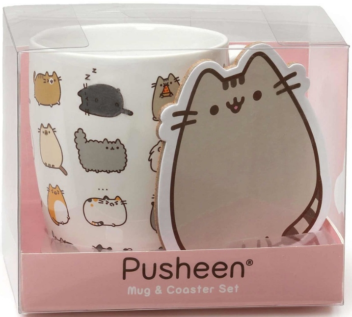 Our Name is Mud 6000280 Pusheen Mug Coaster Kit Mug $15.99