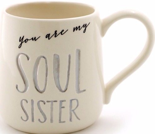 Our Name is Mud 6000526 Debossed Soul Sister Stoneware $12.99