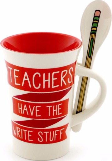 Our Name is Mud 6000542 Teacher Mug & Removable Spoon Dolomite $15.99