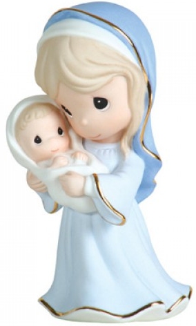 Precious Moments 111017 Mary Holding Baby Jesus Figurine Porcelain $40.99