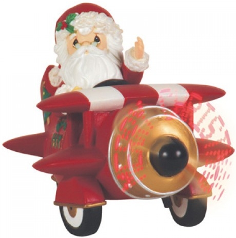 Precious Moments 111117 Santa In Plane LED Figurine Resin $25.99