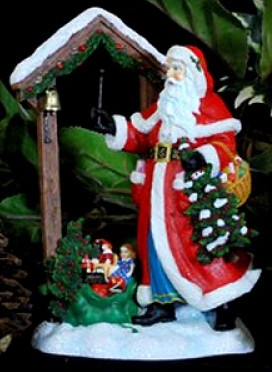 Precious Moments 11379 Ltd Ed Santa with Bell Figurine $60.99