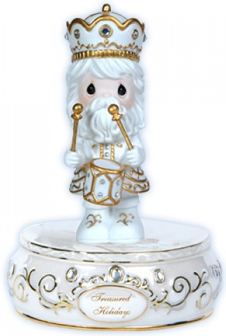 Precious Moments 121107 Annual Nutcracker Musical Resin & Porcelain $30.99