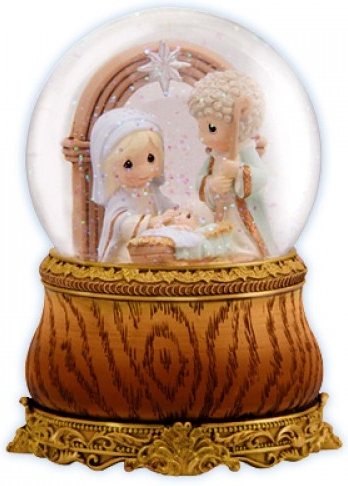Precious Moments 121108 Nativity Waterball Resin & Glass $35.99