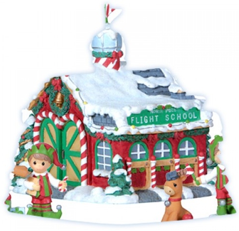 Precious Moments 121200 Setof4 Reindeer Flight School with 3 Figurines Resin $40.99