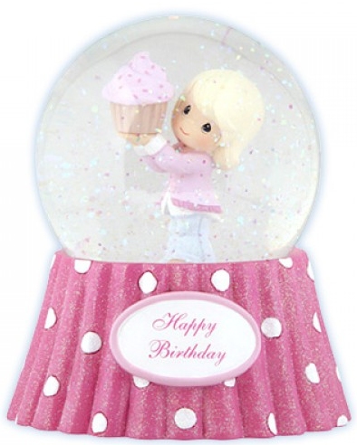 Precious Moments 122103 Girl with Cupcake Waterball $30.99