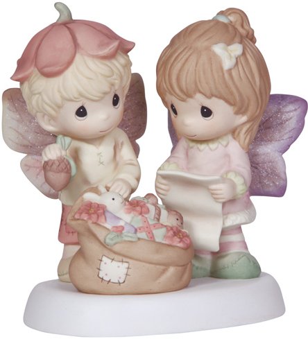 Precious Moments 131042 Girl and Boy with Bag Of Toys Figurine $50.99