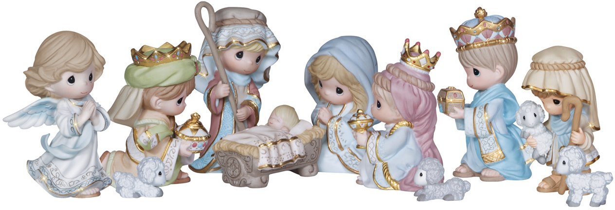 Precious Moments 131064 Setof11 Mini Nativity Figurine $190.99
