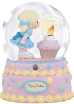 Precious Moments 132110 Birthday Girl Blowing Out Candle LED Waterball $40.99