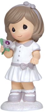 Precious Moments 132409 February Girl with Flower Figurine $8.99