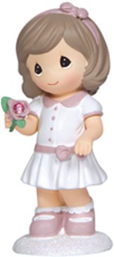 Precious Moments 132417 October Girl with Flower Figurine $8.99