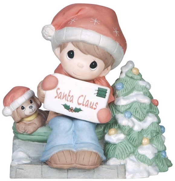 Precious Moments 141016 Boy Waiting For Santa Figurine $50.99