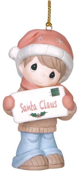 Precious Moments 141019 Boy with Letter For Santa Ornament $25.99