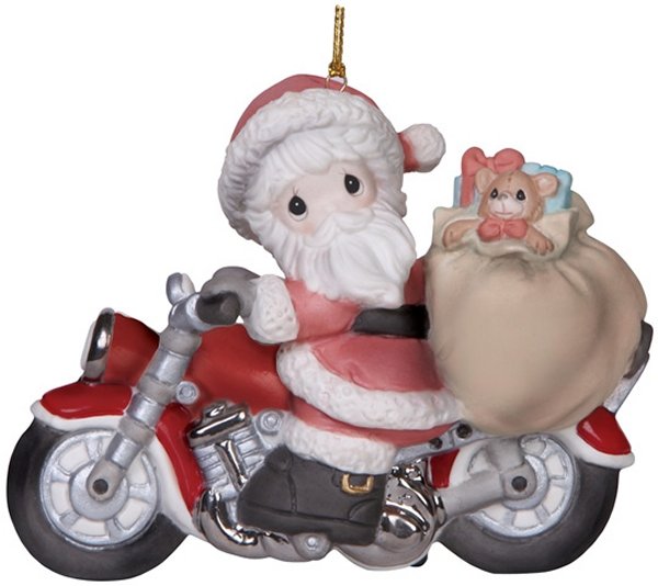 Precious Moments 141036 Santa On Motorcycle Ornament $35.99