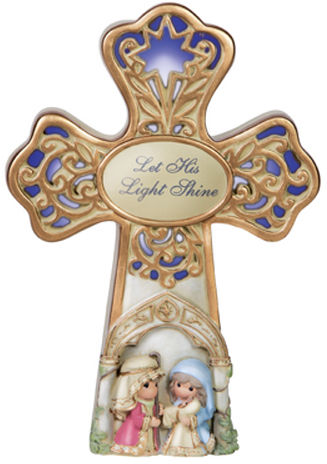 Precious Moments 151101 PWP Nativity LED Musical Cross $15.99