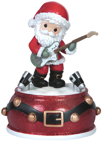 Precious Moments 151109 Santa Playing Guitar LED Musical $40.99