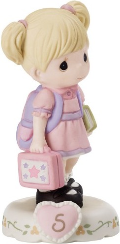 Precious Moments 152011 Girl with Books Age 5 Figurine $38.99