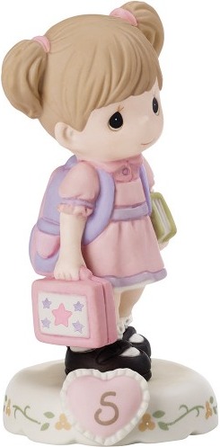 Precious Moments 152011B Girl with Books Age 5 Figurine $45.99