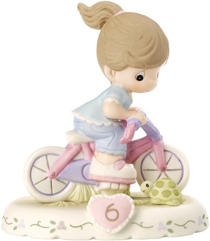 Precious Moments 152012B Girl On Bicycle Age 6 Figurine $45.99