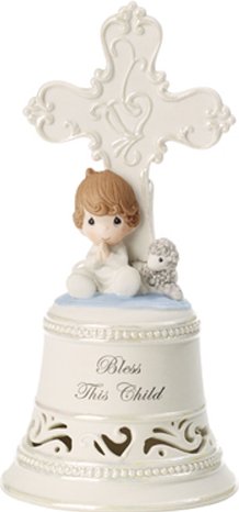 Precious Moments 152403 Baby Boy with Lamb Bell $25.99